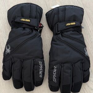 Spyder Black Insulated Gloves with Gore-Tex